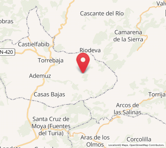 Map of Mas del Olmo, Valencia