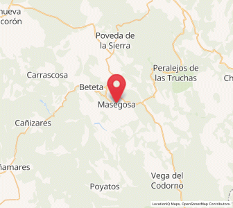 Map of Masegosa, Castille-La Mancha