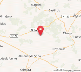 Map of Masegoso, Castille and León