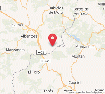 Map of Mases y Tamboril, Aragon