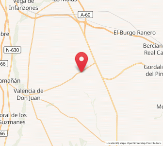 Map of Matadeón de los Oteros, Castille and León