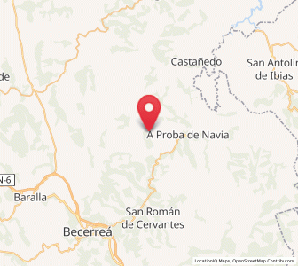 Map of Mazaira, Galicia