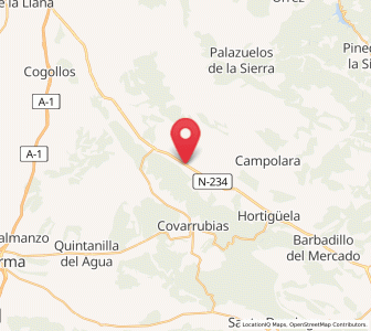 Map of Mazariegos, Castille and León