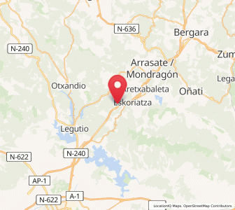Map of Mazmela, Basque Country