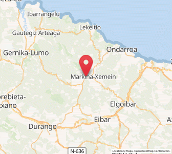 Map of Meabe, Basque Country
