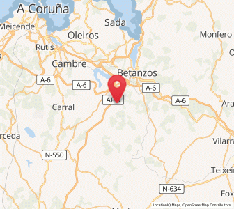 Map of Meangos, Galicia
