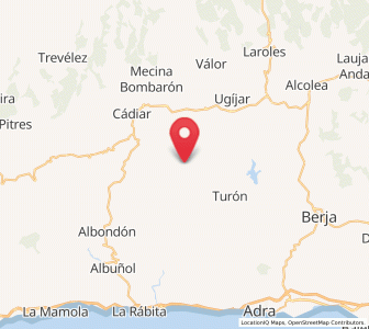Map of Mecina Tedel, Andalusia