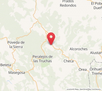 Map of Megina, Castille-La Mancha