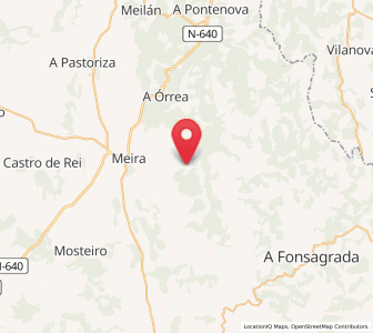 Map of Meiroy, Galicia