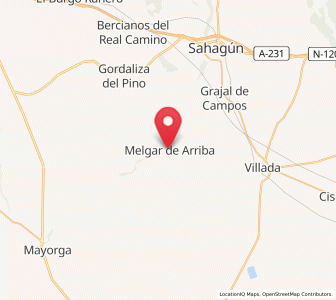Map of Melgar de Arriba, Castille and León