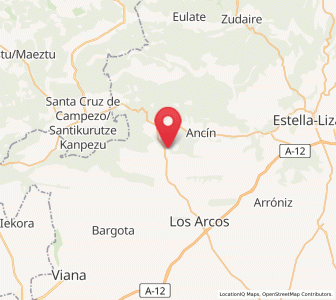 Map of Mendaza, Navarre