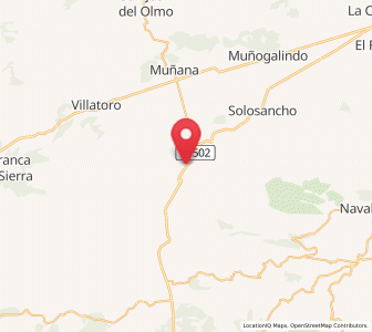 Map of Mengamuñoz, Castille and León