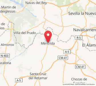 Map of Méntrida, Castille-La Mancha