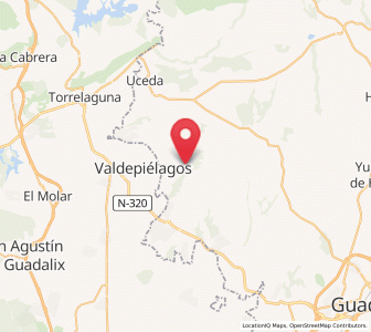 Map of Mesones, Castille-La Mancha