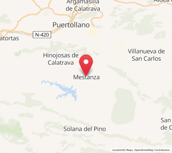 Map of Mestanza, Castille-La Mancha