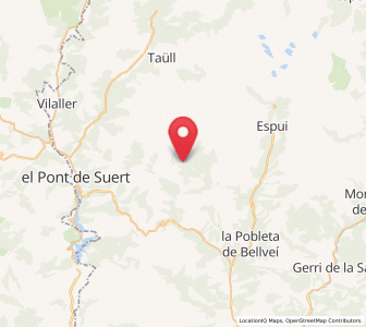 Map of Mesull, Catalonia