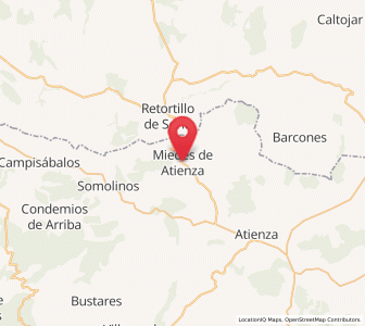 Map of Miedes de Atienza, Castille-La Mancha
