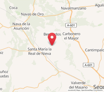 Map of Miguel-Ibáñez, Castille and León