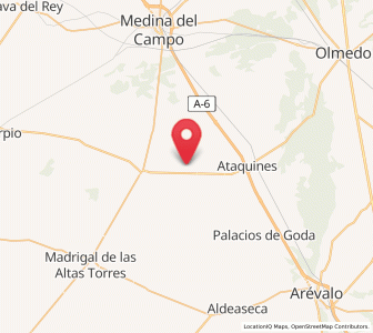 Map of Miguel Serracín, Castille and León