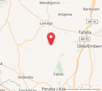 Map of Miranda de Arga, Navarre