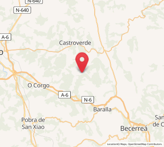 Map of Mirandela, Galicia