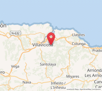 Map of Miravalles, Asturias