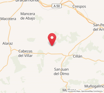 Map of Mirueña, Castille and León