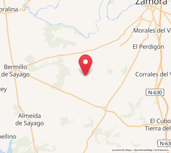 Map of Mogátar, Castille and León