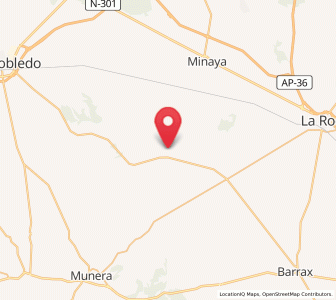 Map of Moharras, Castille-La Mancha