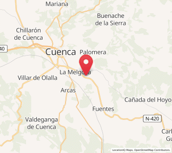 Map of Mohorte, Castille-La Mancha