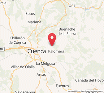 Map of Molinos de Papel, Castille-La Mancha