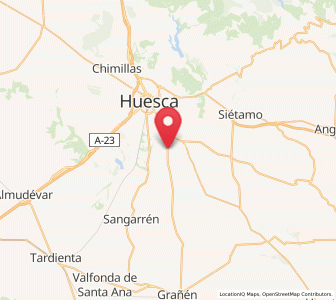 Map of Molinos, Aragon