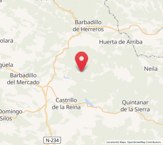 Map of Monasterio de la Sierra, Castille and León