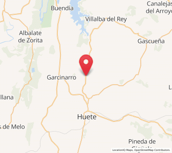 Map of Moncalvillo del Huete, Castille-La Mancha