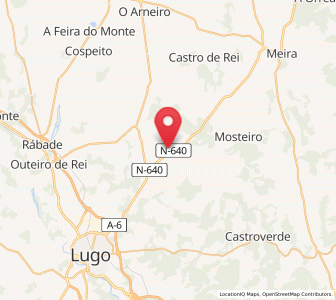 Map of Mondriz, Galicia