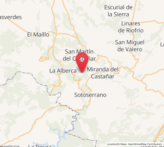 Map of Monforte de la Sierra, Castille and León