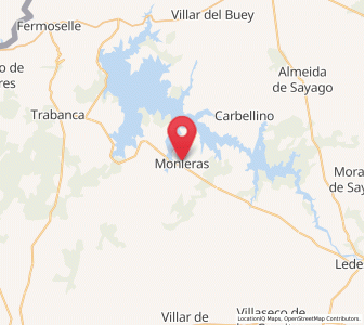 Map of Monleras, Castille and León