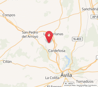 Map of Monsalupe, Castille and León
