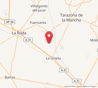 Map of Montalvos, Castille-La Mancha