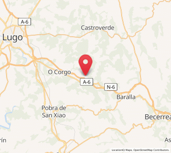 Map of Monte da Silva, Galicia