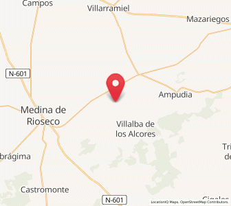 Map of Montealegre, Castille and León