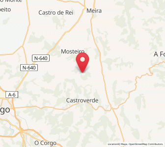 Map of Montecubeiro, Galicia