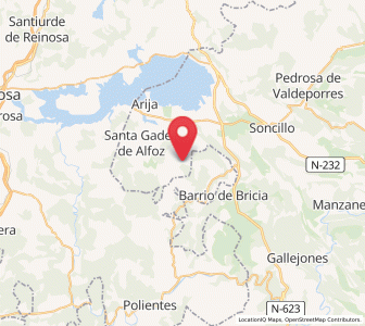 Map of Montejo de Bricia, Castille and León