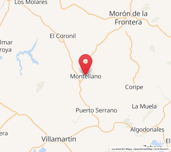 Map of Montellano, Andalusia