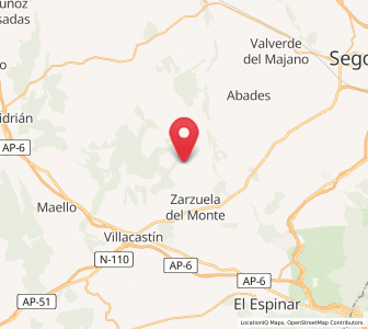 Map of Monterrubio, Castille and León