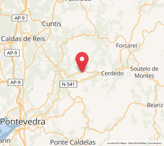 Map of Montes, Galicia