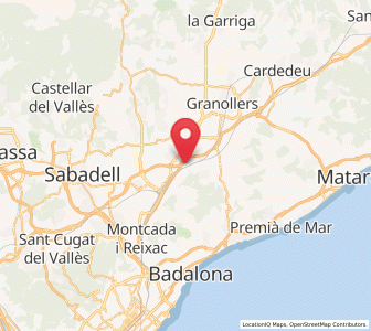 Map of Montmeló, Catalonia