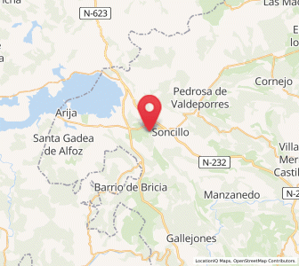 Map of Montoto, Castille and León