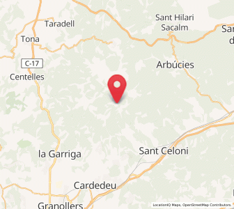 Map of Montseny, Catalonia