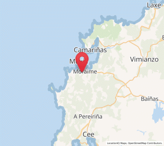Map of Moraime, Galicia